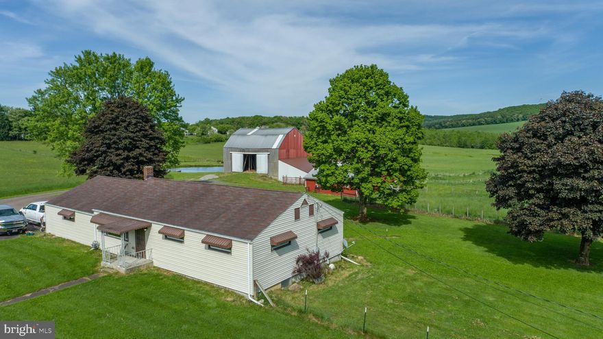 105 Acres of of pasture and woodland conveniently located to town yet on the edge of the highly sought after Pleasant Valley area. In the past decade, this farm has been under organic stewardship. This property includes a well-maintained 3 bedroom rancher and is served by public water. The 20+ foot deep pond on the farm is fed by 4 springs and stocked with fish to boot. Tons of potential with this property. Serious inquiries only to learn more about this unique property.