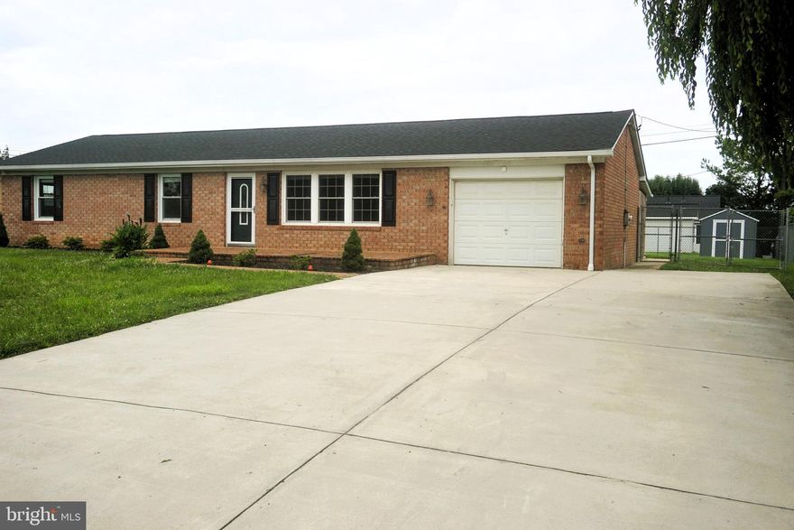 Easy one level living-Fully renovated ALL BRICK Rancher- 3 bedroom / 2 full bath/ 1 car garage.  Don't miss out on this one. Quality renovated rancher on a .28 level lot with NO HOA! This home features a  grey shaker kitchen with granite countertops & stainless steel appliance, Slate vinyl flooring & luxury vinyl plank wood  flooring, Sunny bright living room , Spacious master suite with large walk in closet & ensuite bath, separate laundry room with additional tall cabinetry storage, covered expansive rear porch, extended 2.5 car width concrete driveway, brick lead walk & front porch- NEW WINDOWS, NEW ROOF 21 & NEW HVAC 21. Conveniently located close to shopping, 81, hospital & dining!