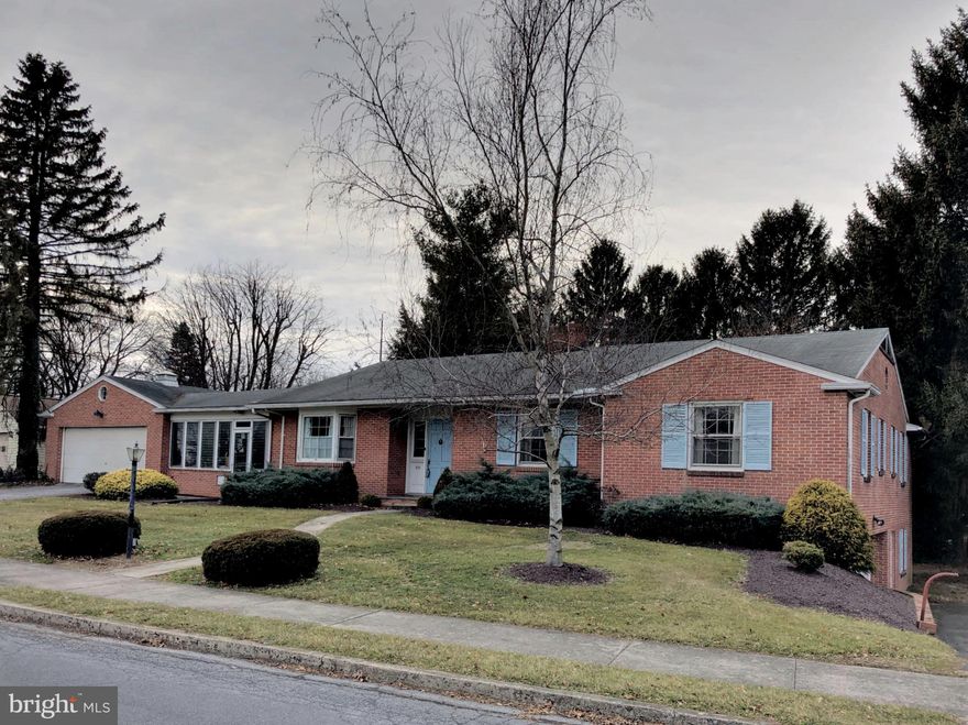 Due to Governor Tom Wolf s mandate regarding COVID-19, we are currently unable to allow any in-person showings of our listed properties.  Contact your agent for more information.           HUGE POTENTIAL... This is the one.    LOCATION!!!  All brick one level living located on desirable street in the borough of Chambersburg.  Close to YMCA, schools and shopping.  Over 2100 sq ft on the main level.  Great floor plan.  Master bedroom leads to rear balcony.  3 bedroom, 2 full bath.  1 bedroom, 1/2 bath on lower walk-out level.  Large living room with wood burning fireplace.  2 sun rooms. Finished family room on lower walk out level with fireplace.    2 car attached garage on main level.  2 car attached garage on lower level.  1 car utility garage in rear on lower level.    Numerous closets.  This home is worthy of the needed TCL to bring it back to life.   Home is being sold "as is."  Due to Governor Tom Wolf s mandate regarding COVID-19, we are currently unable to allow any in-person showings of our listed properties.  Contact your agent for more information.