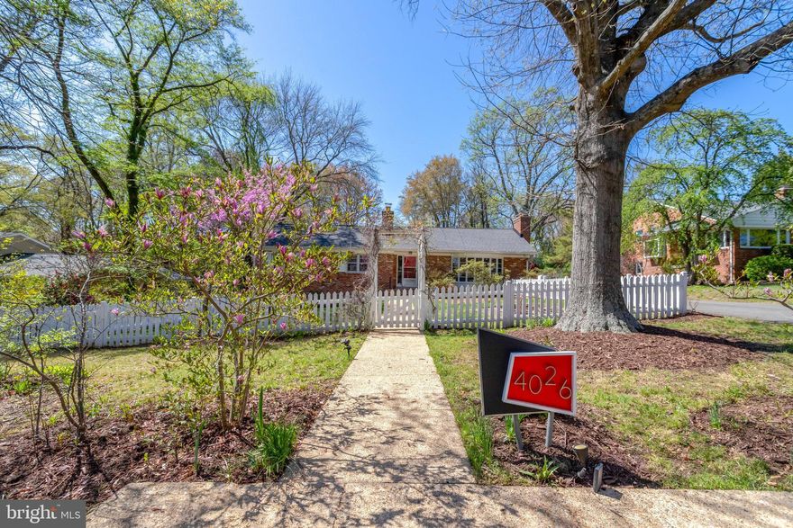 Beautifully updated 4-bedroom, 3-bathroom Rambler on a large wooded 0.72-acre lot just inside the Beltway! This move-in ready gem features hardwood floors, fresh paint, and sun-filled living spaces with charming details like crown molding and cozy wood-burning fireplaces. The renovated kitchen is a chef’s dream, with quartz countertops, Thermador gas range, Bosch appliances, a deep undermount sink, and custom 42" cabinetry—all accented by stylish lighting and a unique blueberry-hued peninsula.

The main level includes three spacious bedrooms, including a primary suite with two closets and a fully updated en-suite bath. The lower level adds flexibility with a fourth bedroom, full bath, large family room with fireplace, and a walk-out to the backyard. Bonus spaces include a home gym, workshop, finished office, and a separate laundry room with backyard access—plenty of room to work, play, and relax.  

Step outside to your own private retreat! Enjoy a screened-in porch, large deck with privacy fence and hot tub, tiered garden beds, and mature fruit trees. The front yard is fully enclosed with a welcoming white picket fence and includes a charming flagstone paver patio. A two-car covered carport and under-porch enclosed storage area round out this thoughtfully designed home.

This well-maintained property has seen numerous upgrades, including a renovated kitchen and primary bath, newer roof and gutters, HVAC system, whole-house generator, and much more—offering comfort, efficiency, and peace of mind while bringing together style and functionality in one great package.

Don’t miss your chance to see it in person!  OPEN HOUSE on Saturday, 4/12 from 1-3p and Sunday, 4/13 from 2-4p.

WATCH VIRTUAL TOUR FOR A WALKTHROUGH OF THIS LOVELY PROPERTY.