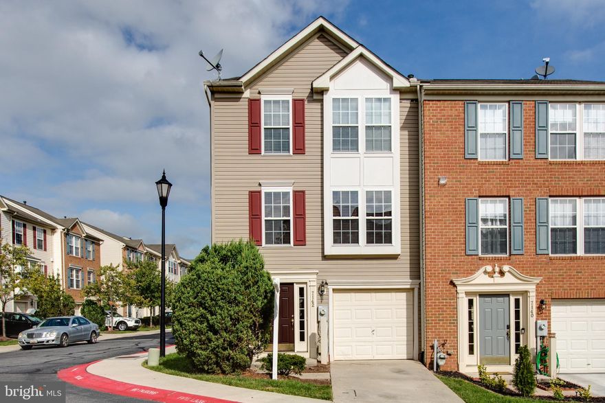 Ready Now,  Beautiful End Unit Garaged Townhouse. Hardwood Floors on the main level. This house has a full 3-level bump out. Huge master bedroom w/ vaulted ceiling and a beautiful master bath w/ soaking tub & separate shower. Lawn maintenance & snow removal is included in the monthly HOA fee.  Great convenient location. close to Fort Meade. Easy access to 95, 295, 100, 29 everywhere