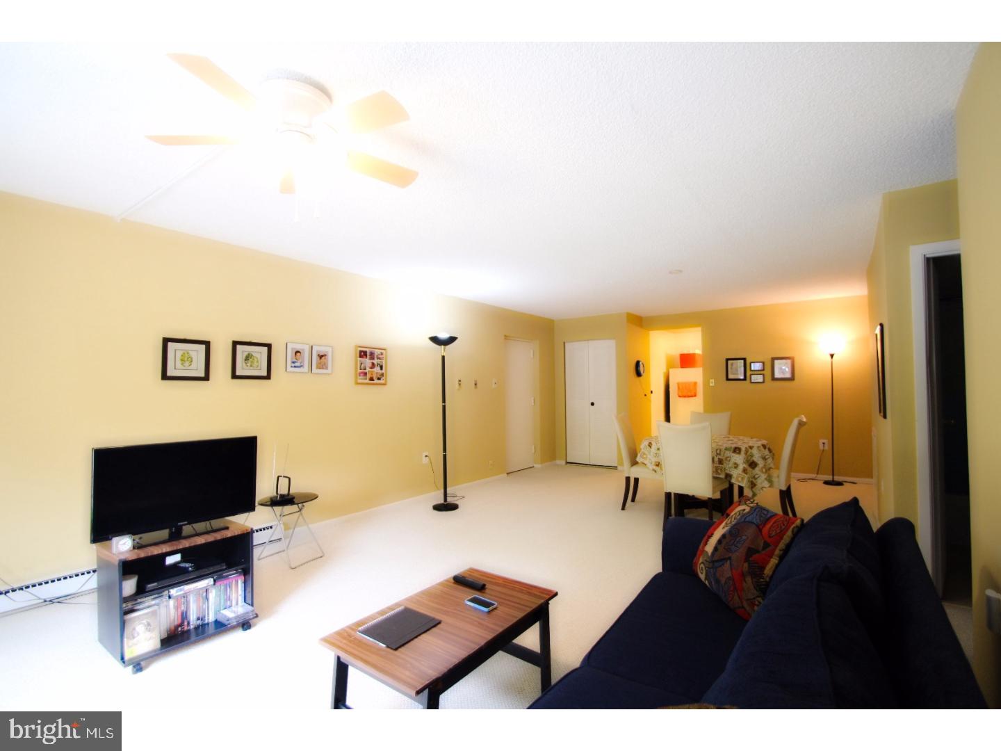 Beautifully maintained 2 bedrooms 2 full bath condo in Haverford Hills. This is a very spacious unit with a large great room 25' x 13'. Freshly painted, Updated kitchen with honey oak cabinets, pantry, lazy susan cabinet, dishwasher & garbage disposal. Large master bedroom with updated master bath and plenty of closet space. Updated hall bath & nice size second bedroom. Enjoy the fresh air on the balcony off the living room. New Circuit Breaker, New water Heater, New Carpet, and New Ceiling fan. Water is included in condo fee. There are two entrance doors. The rear entrance you can walk right into the building without any steps. There is a short staircase to the elevator. Very convenient location. Haverford School District.