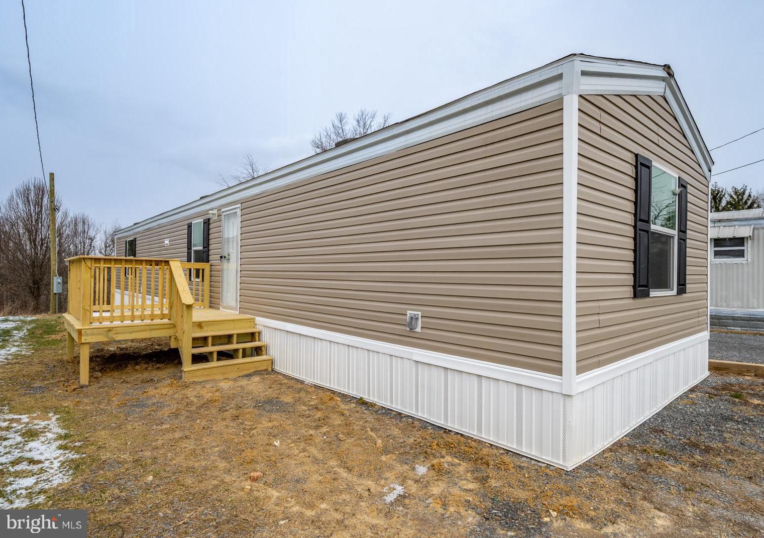 Quality, affordable living in Morgantown. Brand new/never lived in. Just minutes from the university, hospitals, shopping, and the interstate. Brand New single wide trailer in Saint Clairs Village. Open floor plan including the kitchen, living room, and dining area. There is also a separate laundry room, three good size bedrooms, and two full bathrooms. Outside there is parking and a nice, level yard. Call today to schedule a time to see this beautiful home.