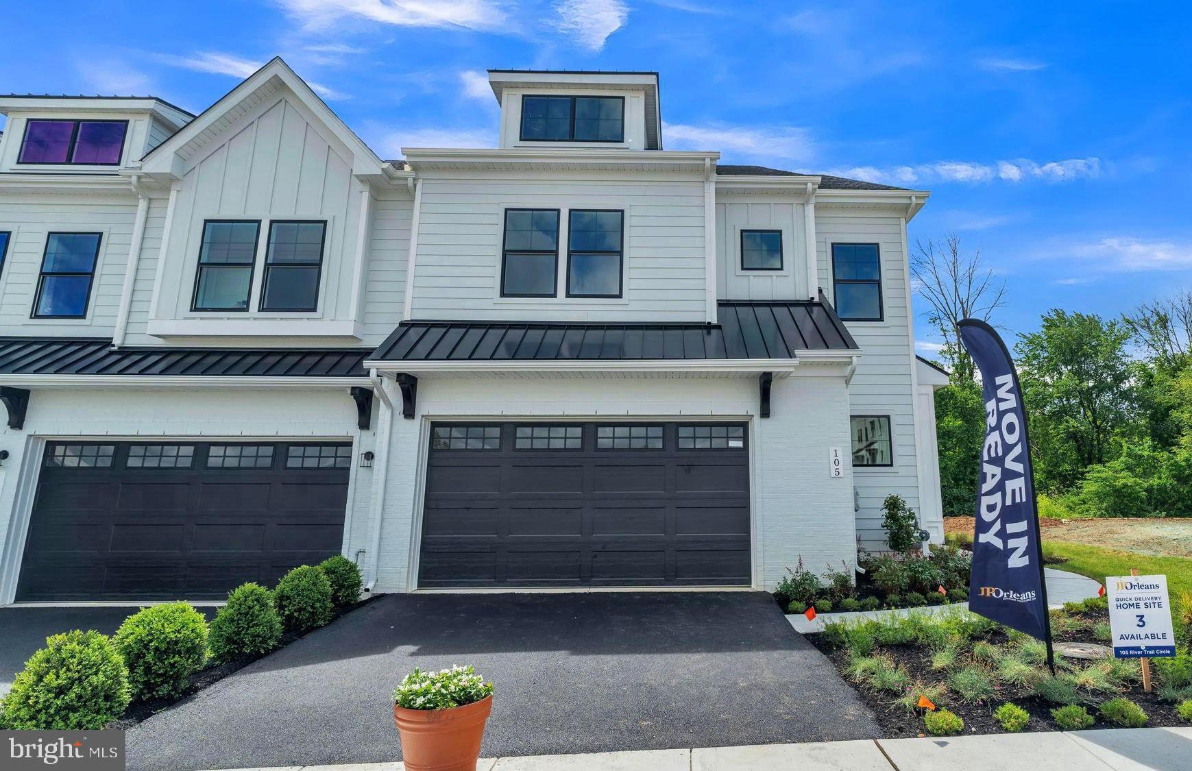 Welcome to 105 River Trail Circle, an exquisite end-unit home in the heart of King of Prussia — just under 2 miles from the energetic Town Center and the world-class King of Prussia Mall. With unbeatable access to shopping, dining, entertainment, and major commuter routes, this home isn’t just a smart move — it’s a lifestyle upgrade.
Step through the front door and into a thoughtfully designed layout that balances sophistication with comfort. The grand foyer opens to a private study — perfect for a home office, creative space, or reading retreat. Across the way, the formal dining room features a charming box bay window with built-in bench seating — a cozy, sun-drenched space ideal for special celebrations or quiet morning coffee.
Continue into the expansive great room, where walls of windows bathe the home in natural light from three sides. The seamless flow into the gourmet kitchen and breakfast area creates the perfect setting for entertaining. You'll find abundant cabinetry, a spacious walk-in pantry, and a stunning center island with additional seating — all framed by soaring 10-foot ceilings that elevate every detail.
Upstairs, a spacious loft anchors the second level, offering the flexibility to create a media lounge, home gym, or second workspace. The luxurious primary suite is a true retreat, boasting an impressive walk-in closet and a spa-inspired en-suite bath complete with a double vanity and oversized walk-in shower.
Two additional bedrooms each include their own walk-in closet and share a beautifully appointed hall bath. A full-size laundry room adds everyday convenience right where you need it most.
Enjoy the rare opportunity to own a move-in ready home in River Trail at Valley Forge, a community known for its lush surroundings, walking trails, and proximity to everything King of Prussia has to offer.