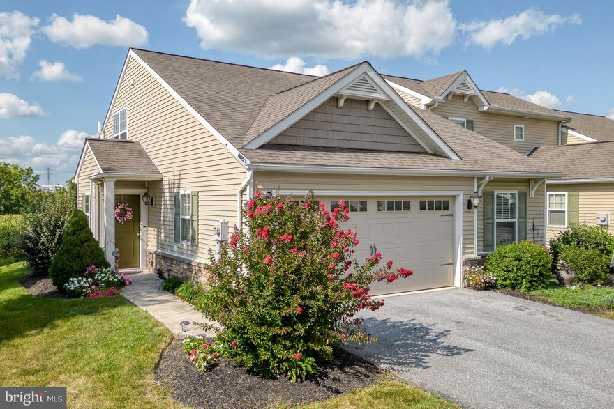 Beautiful and unique home in Summerfield!  One floor living at it's best with Primary bedroom/bath and laundry on the main floor!  Add to that, the second bedroom and bath on the main floor and the third bedroom and bath on the second floor and you have wonderful space for a family. Hardwood floors, newer carpet and a two car garage makes this home a must see!  The kitchen boasts granite countertops, new sink and faucet, under cabinet lighting and lovely tile backsplash.  Awesome views of the farm in the back make the sitting patio a very private oasis.  Want a fourth bedroom or a family room? This is one of the few houses in Summerfield to have a true basement which is now finished and has an egress window so the space can be used any way you want!  Come and see, this house won't last long.