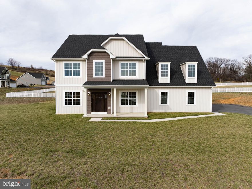 Like Brand New! This beautiful colonial is perfectly situated on 1.4 acres, the largest lot in the much sought-after High View Estates community. This home has 4 BR, 3.5 BA in over 3300 finished sf. The main level boasts an open floor plan, with luxury vinyl planking flooring throughout. The open concept living/family room is great for entertaining, while the spacious dining room is perfect for family gatherings.  Adjacent to the dining room  is a butlers pantry with granite counter top with  additional cabinet  storage along with a huge pantry.  The kitchen boasts stainless steel appliances, granite counter tops, an island and breakfast area. The two-story foyer leads upstairs to the Primary ensuite with a huge tiled walk-in shower with dual shower heads and  large seat.  In addition this beautiful bath has a double vanity and large walk -in closet.  2nd BD is a large ensuite also with a walk-in closet (could be 2nd Primary). The laundry room is also located upstairs with 2 other generously sized bedrooms and a full bath. Downstairs is a gigantic (1300sf) unfinished space with plenty of room to grow. The three car, side entry garage leads into a mudroom with a half bath. This home has it all, is immaculate. Don’t let this one pass you by!! Call today.