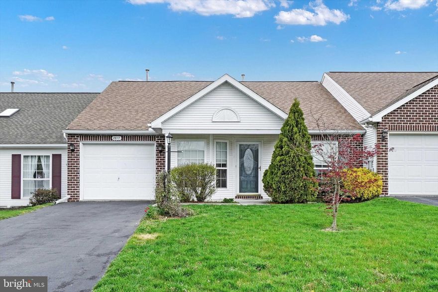 Affordable one floor living!!  This property is located in a quite 55+ community with very reasonable HOA fees of $240/semi annually.  The property has been incredibly well maintained!  With the roof being replaced in 2018 and the furnace and ac in 2016, you can move right in with little worry!  Open kitchen and entertaining area with a beautiful skylight to let in all the natural sunshine.  Two bedrooms each with their own bathroom, lovely back yard, an oversized one car garage, and the list goes on and on.  Make sure to schedule your showing today!