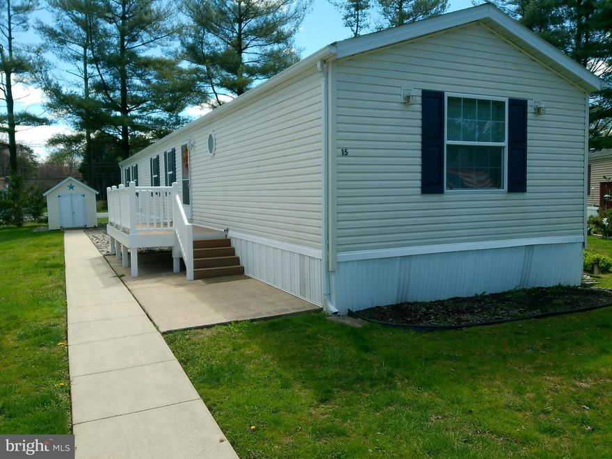 Move in Ready in a Great Location! 14 x 70 Pristine Mobile Home in a small well maintained park. 55+
Community. Built in 04. Lot Rent only $475/month. 3 bedrooms, 2 Full Baths, with vaulted ceilings throughout. Master Bedroom has its own Master Bath. Living Room opens into a spacious kitchen with tons of cabinet space. Buyers must be approved by park owner. Restrictions Apply. Lot Rent includes taxes, water, and sewer. $40 application fee per person. Pets case by case basis. Furniture available for purchase.