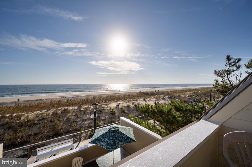 Location, location, location! Direct ocean front condo on the boardwalk in the heart of downtown Bethany Beach is now available! This isn't just a condo, it's a canvas for your beach front dreams, and it's waiting for you. Step outside, and you're on the boardwalk, with the local life of Bethany Beach at your finger tips. Stroll to the charming shops, enjoy the beach eats, live entertainment on the bandstand and let the coastal lifestyle become your everyday.  This spacious townhome style condo features 5 bedrooms and 4.5 baths. There are two masters suites, both with views of the Atlantic Ocean. Imagine falling asleep to the soothing sounds of breaking waves and the sunrise being your alarm clock, as the warm light fills the room. When you are feeling tired from all the sun and fun, enjoy lazy afternoons on the balcony or from the comfort of your couch, while still feeling like you aren't missing out on any of the action this vibrant little beach town has to offer. After the day winds down, host family and friends in the large, eat in kitchen. Conveniently, there is a full bath on the first floor for easy use during beach days and an outside shower to wash away the sand before entering the main living areas. This property has been enjoyed by the same family for almost 30 years and is ready for new owners to bring it back to life! Whether you're looking for a primary residence, second home or envision a vacation rental sensation, this space is ready to fulfill your vision. There is so much potential here and future memories waiting to be made! Property sold AS-IS.