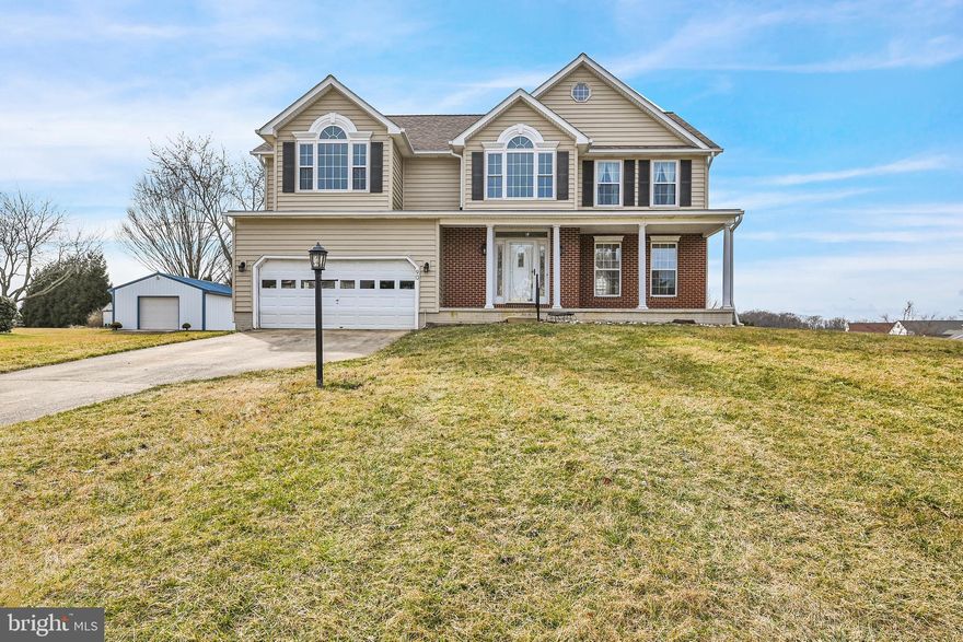 You are going to love this traditional, one owner, 4 bedroom, 2.5 bathroom home on a large corner lot. Recently fenced, with newer siding and windows. KItchen is well equipped with granite countertops, SS appliances and plenty of cabinets. Hardwood floors. The basement is roughed in for plumbing and waiting for you to complete. It includes a sunroom with an outside entrance. Just a short drive to I83 and the PA/MD line!