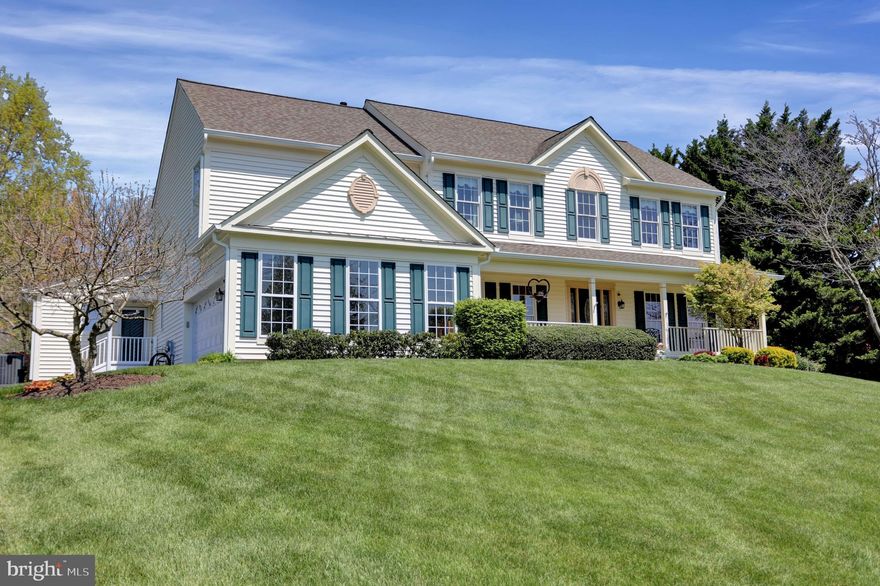 Don’t miss this rare opportunity to live in this gorgeous Cattail Woods neighborhood located in Western Howard County! This beautiful 4 bedroom, 4-1/2 bath Colonial is situated on 1.24 +/- acres with a private fenced backyard and a 2-car garage. The generous 4700 sq ft of finished living space includes a guest addition on the main floor. The addition, with its own HVAC system and new roof, has a separate entrance that leads to a sitting room, another large room with built-in drawers, and a full bathroom that is wheelchair accessible. This area is currently being used as an in-law suite but is the perfect space for growing teenagers that want their own private space. The gourmet kitchen is complete with a large island, granite counters, stainless steel appliances, gas cooking, and an abundance of cabinet space. Tile backsplash and recessed lighting help create a subtly luxurious feel and make this space perfect for entertaining. A large sunroom with porcelain tile flooring extends from the kitchen and opens to a screened in porch via sliding glass doors. You can’t beat summer nights on the porch, enjoying the panoramic view of the peaceful backyard, or watching the kids play on the playset. A stone patio provides space for grilling and entertaining, and a shed allows for additional storage. Natural light streams into the 2-story family room from floor to ceiling windows that face the backyard, and a gas fireplace that will keep you cozy all winter. The family room, living room, and dining room all feature hardwood floors. The first level also includes a library/office that has ceramic floors, built-in shelving with lights, and a reading bench with storage. A remodeled half bath and a mud room with laundry complete the first level. The upper level offers the spacious owner's suite with its own beautifully renovated spa-like bathroom complete with a glass-enclosed shower, relaxing soaking tub, and dual vanities. This suite includes a walk-in closet and convenient laundry chute. There are 3 additional generously-sized bedrooms on the upper level and a guest bath. The finished lower level, with an additional full bath, is full of potential and can easily be used as a gym, rec room, or guest space of your dreams. An unfinished area completes the basement with opportunity for storage space or a workshop. Updates in the last couple of years include roof, main house furnace, Anderson windows, siding, and water heater. Radon remediation has also been completed. This is a perfect setting in a private and quiet neighborhood yet convenient to Rt. 70, Rt. 144 and Rt. 94.