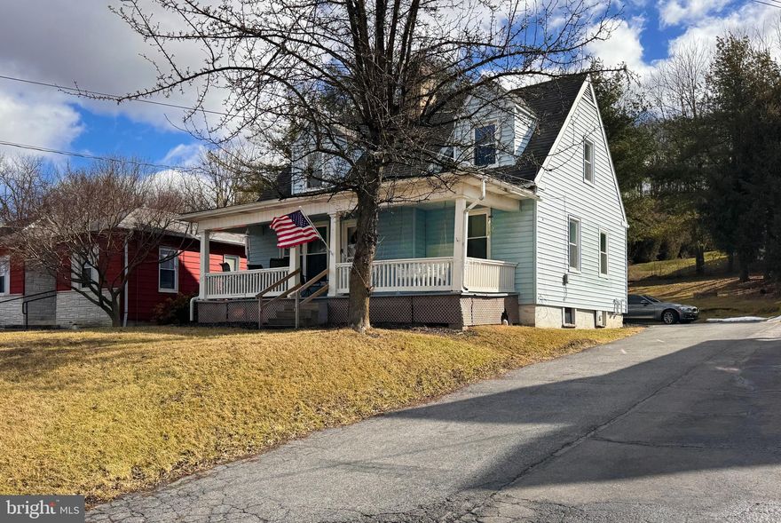 Nestled just outside downtown Historic Bellefonte, this cute & cozy Cape Cod offers the perfect blend of character & modern updates. A welcoming covered front porch sets the stage for relaxed evenings, while new laminate flooring flows throughout the main level. Step inside to find a bright & airy living room with a charming fireplace & a delightful dining area, ideal for gatherings. The remodeled kitchen boasts new cabinetry, countertops & included appliances, making meal prep a breeze. You will appreciate the handy first floor laundry/mudroom for storage & a separate exterior entrance to the back yard.  A convenient first-floor bedroom & a brand-new full bathroom, add to the home’s thoughtful design.  Upstairs, you'll find new carpeting, three comfortable bedrooms & a beautifully remodeled full bath, offering space for everyone. Major updates include a brand-new energy-efficient natural gas furnace & central air (2024) for year-round comfort. A full unfinished basement provides ample storage & plenty of off-street parking adds convenience.  Located just 1 mile from Bellefonte’s charming shops, eateries & attractions & an easy 9-mile commute to Penn State University, this home is a fantastic opportunity!  Don’t miss this Bellefonte gem—schedule your showing today!