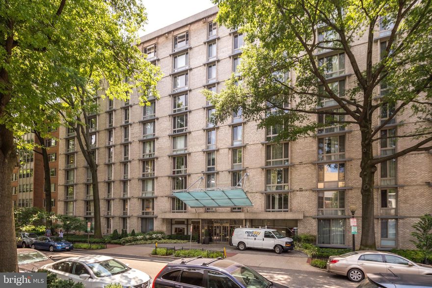 Spacious and stylish one-bedroom residence with serene interior courtyard views. This beautifully updated unit features a renovated kitchen with sleek stainless steel appliances, a dedicated dining area, and an expansive living room—perfect for both relaxation and entertaining.  

Enjoy the convenience of a full-service building offering 24-hour front desk reception, onsite maintenance, a tranquil interior courtyard with grilling stations, a rooftop swimming pool, a state-of-the-art fitness center, a media room, and a fully equipped business center.  

Ideally situated just minutes from George Washington University, the Metro, the Kennedy Center, and the scenic Rock Creek Park trails. All utilities are included (excluding phone and cable). The unit is offered unfurnished. Don't miss this exceptional living opportunity in a prime location!