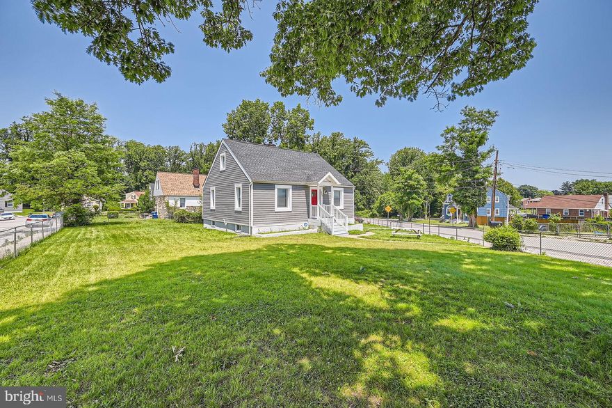 Why settle for a townhome when you can own a fully renovated detached Cape Cod on nearly half an acre in the heart of Lauraville—offered at just $295,000? Renovated in 2019 with updated electrical, plumbing, HVAC, and a new roof, this charming home blends classic character with modern comfort. Inside, you’ll find luxury vinyl plank flooring, crown molding, recessed lighting, and abundant natural light throughout. The main level features a spacious living room and two well-proportioned corner bedrooms—each benefiting from windows on two walls for great light and airflow. The hall bath has been thoughtfully updated with custom tilework, a granite-topped vanity, and recessed pocket shelving. The kitchen impresses with granite countertops, white shaker cabinetry, stainless steel appliances, gas cooking, and a sleek tile backsplash. Upstairs, the private primary bedroom includes its own updated full bath and a cozy layout. The lower level offers excellent bonus space with a partially finished feel—painted concrete floors, stained beam ceilings, and daylight from four windows—making it ideal as a rec room, hobby area, or opportunity to add future finished space. Off-street parking for one to two cars, a charming covered side porch, and a large fenced yard complete this exceptional property. Located in the up-and-coming Lauraville neighborhood near Mount Pleasant Golf Course, close to shopping and dining, and just 15 minutes to I-695, I-95, Towson, and an easy commute to downtown. The seller loved living here but had to relocate out of state—now it’s your chance to make this gem your own. Schedule your tour today!
