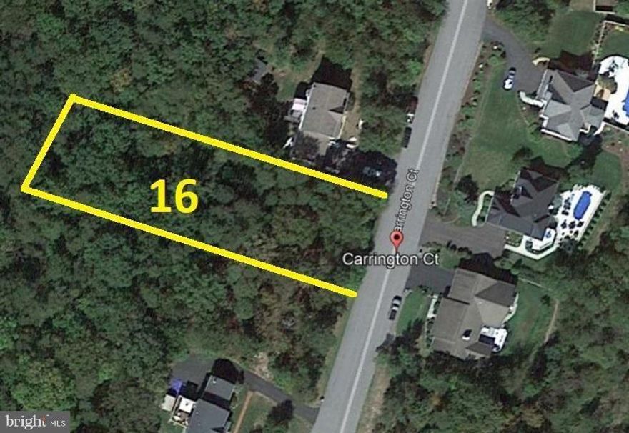 Lot 16 Carrington Heights Subdivision1 of 4 finished lots left in established 20 lot cul-de-sac subdivision. Easy access to I-68, Health Systems, College and Downtown Cumberland. No HOA Fees No City Taxes. No Natural Gas Available Paved County maintained road, county sewer, public water through private distribution system. Underground Tel, CATV, ELEC on the lot. Surrounded by very nice homes and g