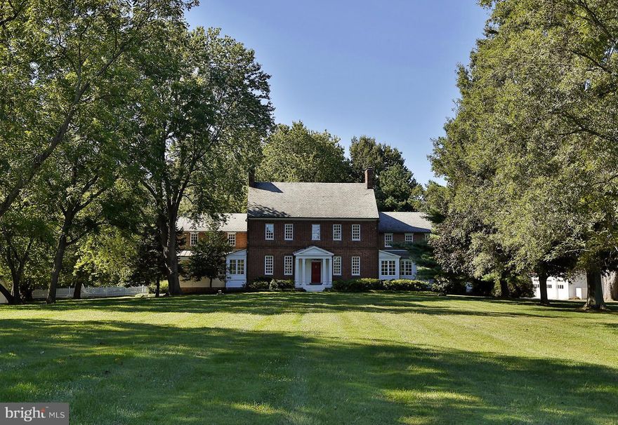 RARE OPPORTUNITY! "PLEASANT HILLS" 10+ acre equestrian estate w/ manor house circa 1765, in Maryland Historic Register. Lovingly refrbshed & mntained, gorgeous heart of pine flrs, tall wndws & rms flooded w light. Modrn comfrts + rare charm. 4-5 BR, 4full & 2hlf BAs, grante kit. 6 stall barn, 3BR/2BA tenant house, 3 car gar, pool & poolhse; geothermal heat & cooling.