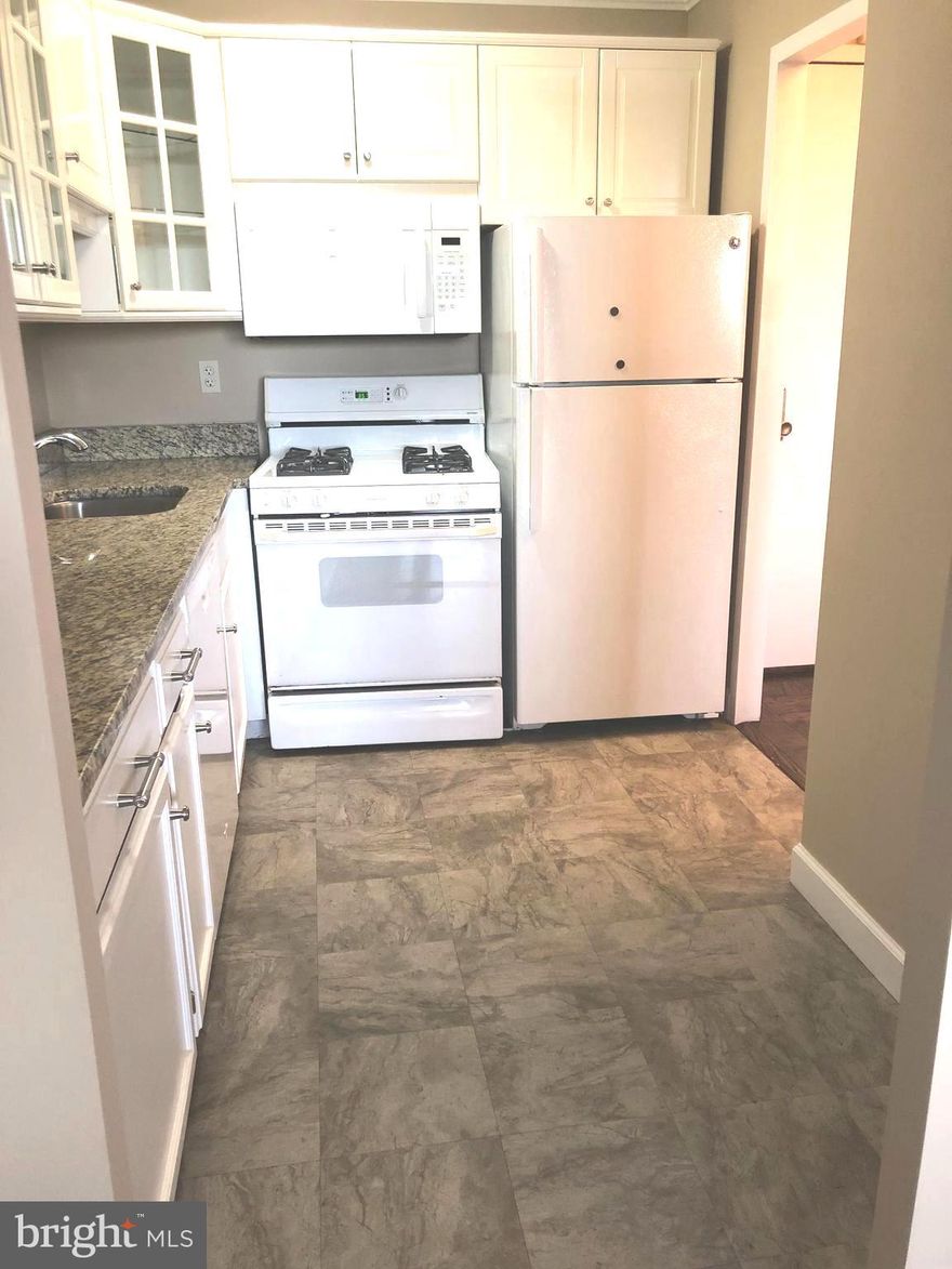 Updated Executive One Bedroom with renovated kitchen and renovated bath w shower.  Located at the front of the building w a great view from the 18th floor! Assigned garage space, of course.   Resort-type amenities: on new arcade level: Chef Tony's Seafood Restaurant of Bethesda; superb  gym (with recirculating air) and PIlates Studio; indoor pool; whirlpool; saunas.  Olympic-sized outdoor pool. Seven lighted tennis courts with league play and clubhouse. New gas grills, ten EV stations (!!!), firepit on observation deck, market with deli counter  and wine selection. 24-hr front desk clerk. 24-hour security.  Guest suites. Ride-on bus to Metro. Lots of guest parking. Very near #270 ,#495, NIH and Walter Reed. Vacant and ready for you!!!