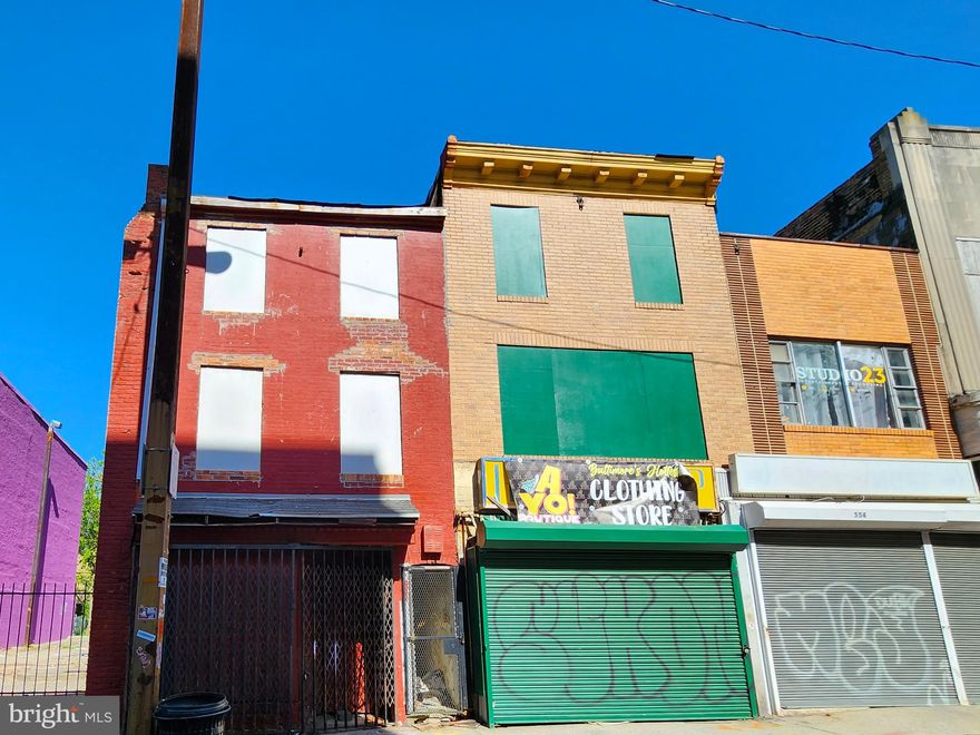 ONLINE AUCTION: Bidding begins 11/29 @ 10:00 AM. Bidding ends 12/1 @ 11:10 AM. List Price is Suggested Opening Bid. Discover the potential of this commercial building located in the Oldtown area of Baltimore, previously utilized as a storefront and now vacant. Enjoy the convenience of being just 3 blocks away from Johns Hopkins Hospital and the many attractions of the Johns Hopkins Zone. Downtown Baltimore's museums, shopping, restaurants, sporting events, small businesses, and more are just minutes away. This property offers convenient access to major traffic arteries, MD Route 40 (Orleans St.) & 83 (Jones Falls Expy), making it easily accessible from other parts of the city. The property is believed to be a total of 2,140 sqft.
The Old Town Mall area is being re-developed. Deposit: $7,500.