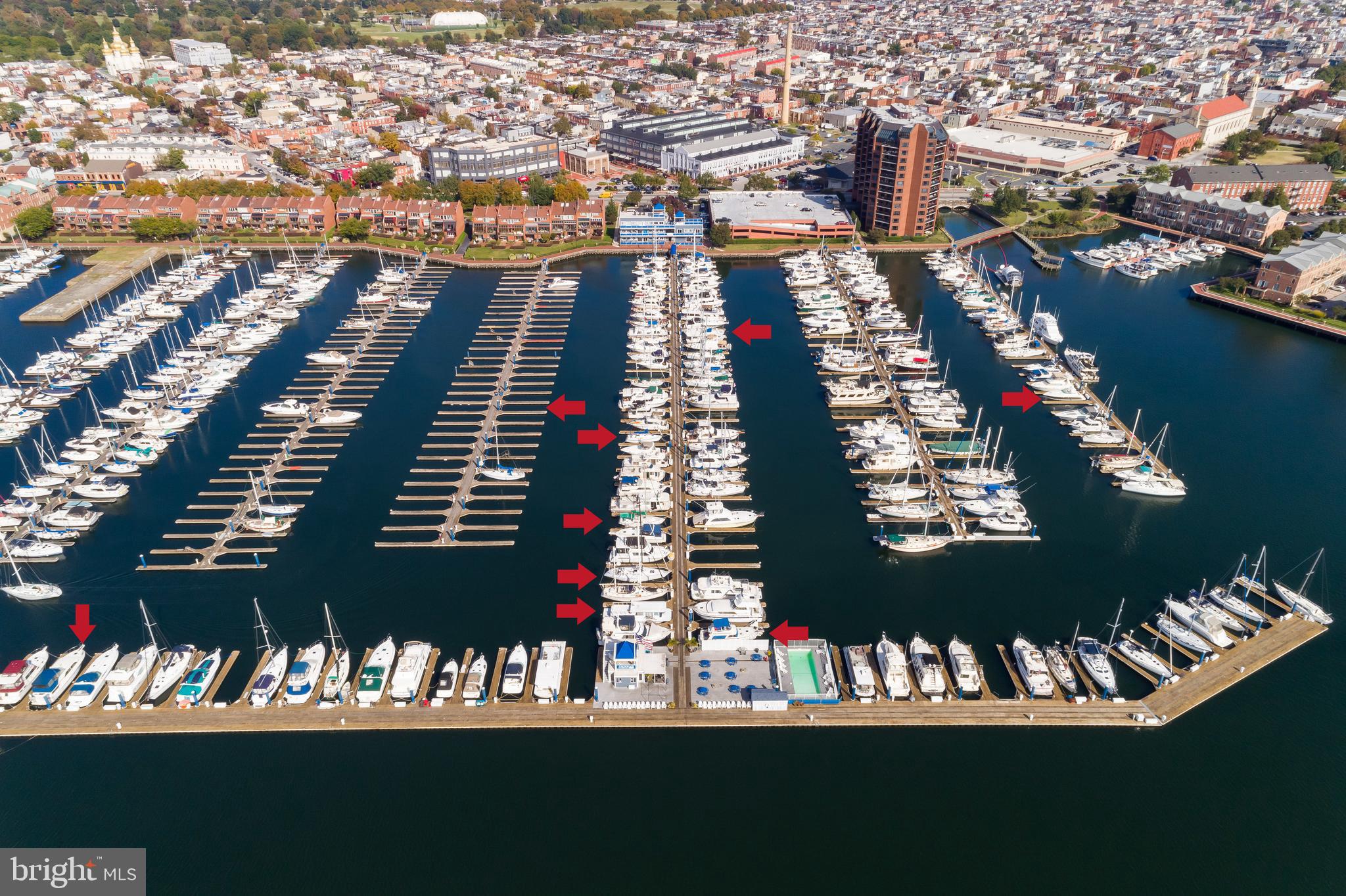 Opportunity to own your own boat slip in Baltimore's premiere yachting center through coop. Enjoy a million dollar view from your very own boat slip without paying a million dollars and thousands in property taxes. Ideal for someone wishing to take part in downtown waterfront culture for a fraction of the cost. Outstanding facilities include advanced floating doc system, 500 boat slips, floating swimming pool at the end of C pier, 24 hour security, gated entrance, parking lot,laundry facilities, rest room, shower facilities, boaters lounge and easy access to water taxi stops. Walk to top notch restaurants and major grocery store. Minimum closing costs ($50.00), outstanding boat coop opportunity. If you have not taken delivery of your boat yet, not a problem. You can rent out your boat slip with through the marina. Just sign an agreement with the Dock Masters Office to manage nightly, weekly, monthly and yearly rentals (agreement attached with rates). Great investment opportunity. NO LIVE A BOARDS OR AIRBNB. 45 FT BOAT SLIP AVAILABLE D-39 $12,500** $675 QUARTERLY PLUS $40 QUARTERLY MIN ELECTRIC ***Special assessment in place until April 2026 means added $1,020 yearly on 45 ft slip**** Documentation in disclosures.