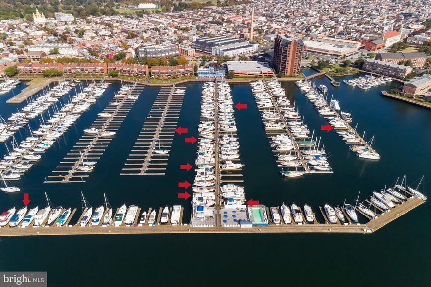 Opportunity to own your own boat slip in Baltimore's premiere yachting center through coop.   Enjoy a million dollar view from your very own boat slip without paying a million dollars and thousands in property taxes. Ideal for someone wishing to take part in downtown waterfront  culture for a  fraction of the cost.   Outstanding facilities include advanced floating doc system, 500 boat slips, floating swimming pool at the end of C pier, 24 hour security, gated entrance, parking lot,laundry facilities, rest room, shower facilities, boaters lounge and easy access to water taxi stops.  Walk to top notch restaurants and major grocery store. Minimum closing costs ($50.00), outstanding boat coop opportunity.  If you have not taken delivery of your boat yet, not a problem.  You can rent out your boat slip with through the marina.  Just sign an agreement with the Dock Masters Office to manage nightly, weekly, monthly and yearly rentals (agreement attached with rates).  Great investment opportunity.  NO LIVE A BOARDS OR AIRBNB.  45 FT BOAT SLIP AVAILABLE D-39 $12,500** $675 QUARTERLY PLUS $40 QUARTERLY MIN ELECTRIC  ***Special assessment in place until April 2026 means added $1,020 yearly on 45 ft slip****  Documentation in disclosures.