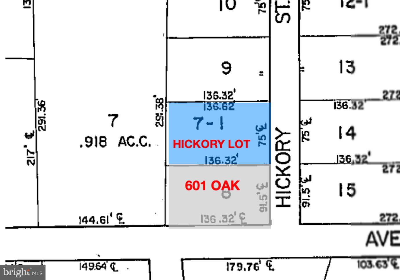 Parcel #15-004-007-001 sits on Hickory Ave and back up to listing on 601 Oak Street. This parcel is deeded separate from 601 Oak Ave. But can be purchased along with 601 Oak Street or as a stand alone parcel