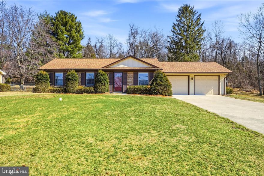 Stunning Rancher less than five minutes to downtown Boonsboro offers almost a half-acre tree-lined yard, with a 2022 roof and many recent improvements! As you approach, you immediately notice the two-car attached garage, welcoming front and great set-back from the road. An elongated driveway offers ample additional parking. Enter to a light filled living room with hardwood floors and open concept into the kitchen. The kitchen has updated appliances, counters, light fixtures and an eat-in area. The kitchen leads nicely to the rear sun room. The sun room is additional living space as it is heated/cooled. It offers an abundance of windows and ease of doing laundry. It also leads to an inviting rear covered patio. The main level offers three bedrooms and a renovated hall bath. The hall bath is en-suite with the primary bedroom. Two additional bedrooms on the main level. The lower level has been totally refreshed. You have a new bathroom, kitchenette, ample guest space and potential rec room. Walk-up to your rear yard and patio. The rear yard is amazingly peaceful, fully fenced in and almost ready for spring! Enjoy ease of access to Route 40, downtown Boonsboro, access to the Appalachian Trail and Annapolis Rock. Ease of commute to both Frederick to the east and Hagerstown to the West. If you have been seeking main-level living without the compromise of lot size/privacy, this could be for you! Welcome home!