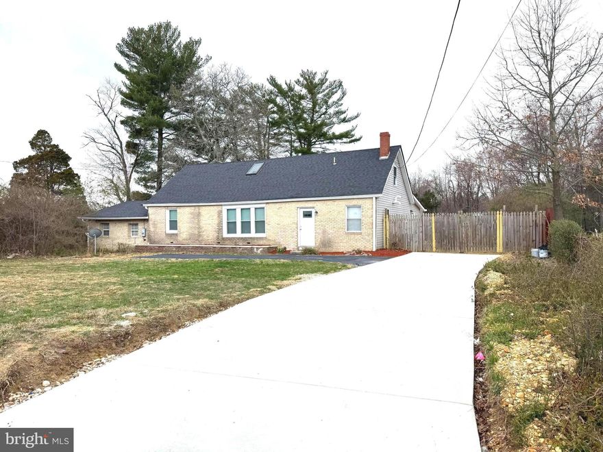 Welcome to this beautifully updated raised rambler situated on a spacious 1-acre lot, offering the perfect blend of comfort, style and convenience. This 4 -bedroom, 3 full bath home features a bright and open floor plan with gleaming hardwood floors in the living area and elegant porcelain tiles in the large kitchen, equipped with stainless steel appliances, Farm sink, and plenty of cabinet space for everyday living. Recessed lights throughout with major updates; roof, HVAC, and water heater all replaced in 2023. Ideally located just minutes from I-495, MGM National Harbor, and The Tanger Outlets, you'll have easy access to shopping, dining, and entertainment while enjoying the privacy of your own serene retreat. Schedule your showing today.