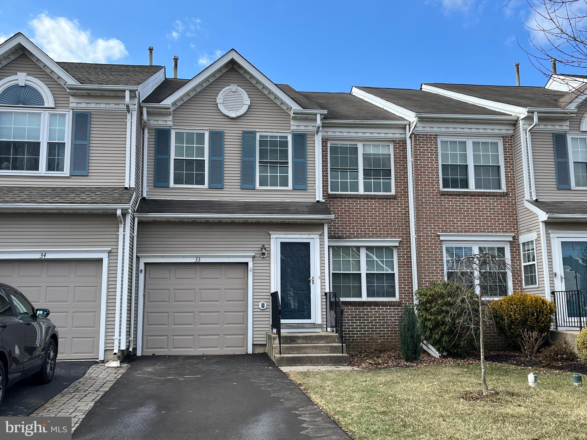 Rarely offered large townhome with unfinished Basement backing to no other homes and on a cul de sac street. This model has the bonus features of the extended kitchen addition plus a master sitting room or office off the primary suite. The floorplan offers a good sized living room and separate dining room plus a family room with fireplace off the kitchen. The Master suite includes a cathedral ceiling, sitting room, bath and walk-in closet. Two additional bedrooms and a large laundry room complete the upstairs. Garage and off street parking. Close to shopping and great eateries of Newtown Borough. Award-Winning Council Rock Schools!
Newer HVAC and replaced windows.