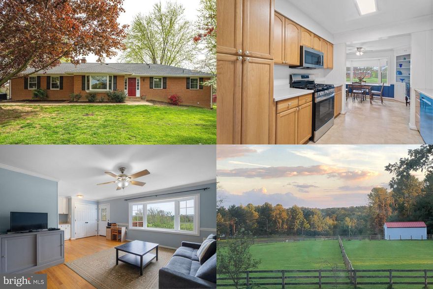 Welcome to Your New Home in the Heart of Lovettsville

Nestled on 5 serene acres, this lovely property offers a spacious and functional floor plan ideal for multi-generational living. With two fully finished levels, each boasting its own complete living space, you'll enjoy comfort, versatility, and breathtaking views from nearly every window.

Upstairs features a bright and airy living room with gleaming hardwood floors, three generously sized bedrooms, and two beautifully renovated full baths. Downstairs, you'll find a private retreat with a separate walk-out entrance, full kitchen, cozy fireplace, dining area, and a fourth bedroom that includes a luxurious soaking tub—perfect for unwinding after a long day.

Escape outside to enjoy peaceful sunsets from the expansive deck overlooking a fenced yard and a three-stall barn—ideal for animals, hobbies, or storage. With a newer roof and energy-efficient solar panels, this home offers both comfort and low-cost living for years to come.

Conveniently located just minutes from downtown Lovettsville, you'll have easy access to shopping, dining, and schools while still enjoying the privacy and rural charm of country living. This property offers the perfect blend of tranquility and modern convenience—don’t miss the opportunity to make it yours.

Accepting Back up Offers