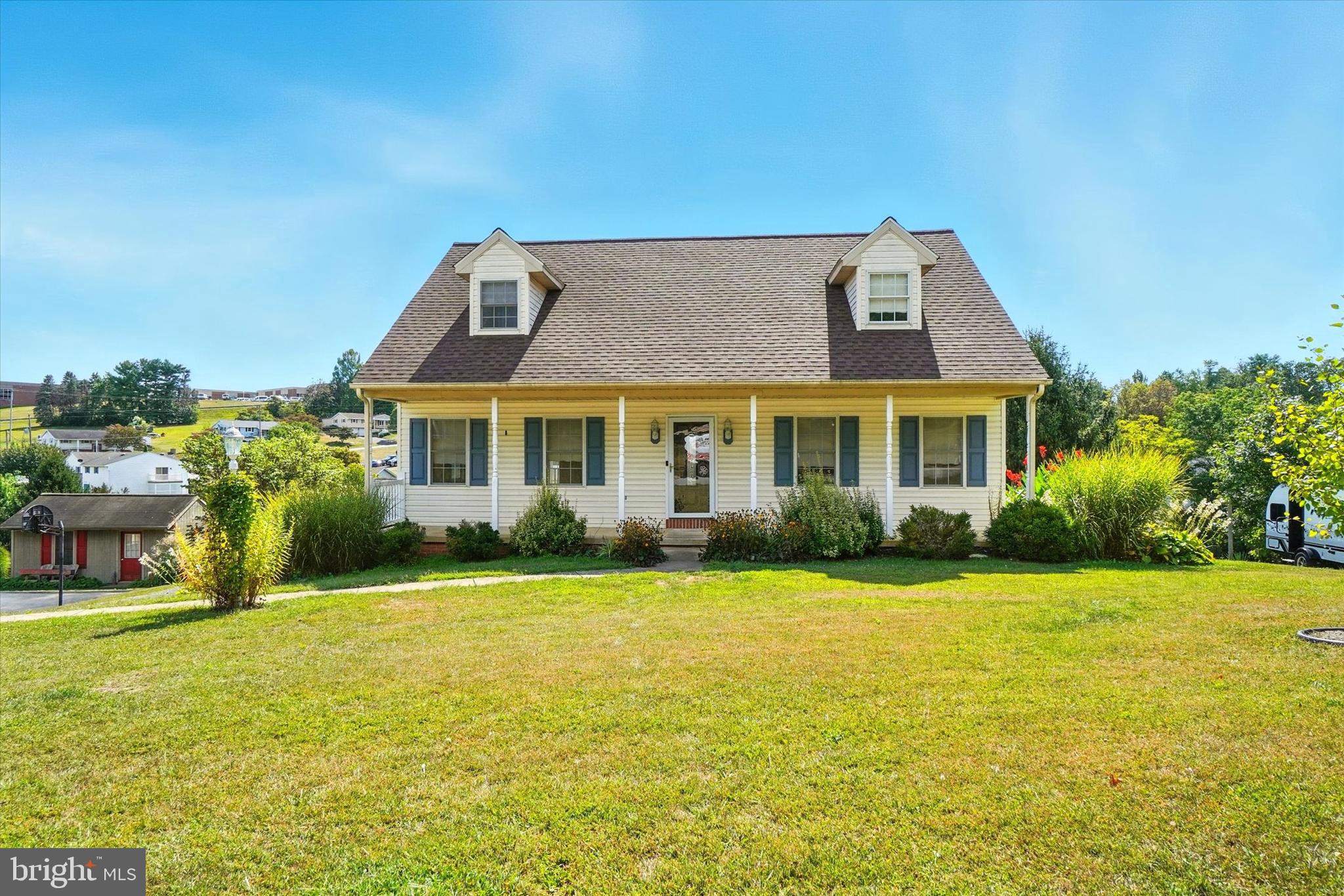 Unbelievable!!! Home has been well maintained and updated as needed! 4 bedrooms and 2 full bathrooms. Home is on .41-acre lot. First floor has large living room and formal dining room. Dining room has slider to new deck, which has a great view! Eat in kitchen with plenty of counter space and plenty of cabinets for storage. There is also a pantry for more storage. Gas cooking, double sink, dishwasher and built in microwave. Also included refrigerator, 2nd refrigerator in garage, chest freezer, washer and dryer. First floor bedroom with walk in closet. Was used as family room and closet was used as small office space. Full bathroom on 1st floor. Second floor has 3 nice size bedrooms. Master bedroom with walk in closet and entrance to bathroom. 2nd bedroom also has walk in closet and door access to floored attic for more storage! Hall bathroom has double sink. Walk out basement is partially finished. Family room area, laundry area, and work bench area. Gas wall heater for basement. Slider door to rear patio. Home has central air and gas heat. Oversized 2 car garage with electric openers. 20x12 storage shed with electric. Nice rear yard with trees and small stream at rear of property. Great home to entertain in!!! Seller will include home warranty. Prior deal fell through due to financing.