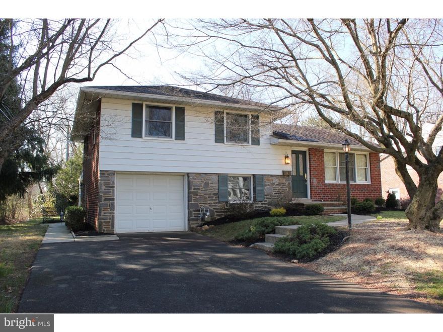 Welcome home to your well maintained 3 bedroom split level single in Springfield Township School District!  Conveniently located close to 309, 276 and a short ride to catch the train into Center City.  This home features an updated kitchen with hanging pendant and recessed lights, newer cabinetry, granite countertops, stainless steel appliances and a breakfast bar.  The formal dining room is open to the kitchen and spacious living room.  Solid oak hardwood floors can be found under the carpets on the first and second floor, just waiting to see the light of day. Three bedrooms and a renovated full bath can be found on the second level. The half level down features a finished family room that would be ideal for a playroom or entertainment area.  There is also a large laundry room and half bath on the lower level.  The attached one car garage provides a private entrance into the home and the driveway is large enough to accommodate two or more additional cars. The backyard is level and usable with a shed and covered back porch for your outdoor entertaining needs.  Located on a picture perfect street near everything Flourtown has to offer. Your new home is right here!