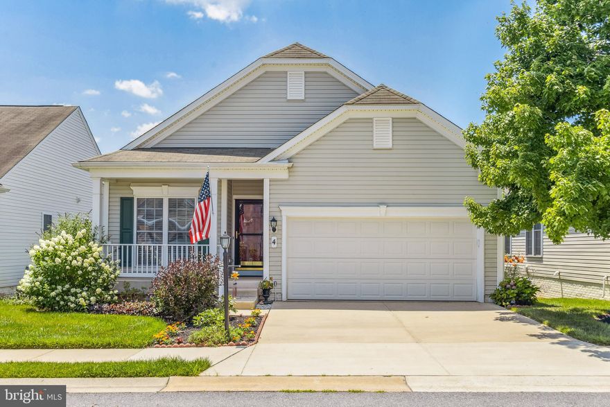 WELCOME HOME TO CARROLL VISTA...an amazing 55 and older active adult community that offers a wide range of amenities including an incredible clubhouse, pools, tennis courts, shuffleboad, billiards, a fitness center, a multitude of clubs and activities and so much more. This detached home is the Potomac Model with extension...providing a spacious 1746 finished SF on the main level.  As an added bonus and rarely found in the community...you'll find another 1746 unfinished SF in the lower level which features a rough-in for a future bath, a pellet stove and a walk-out to a charming covered patio...so bring your vision and imagination and customize this space to suit your needs. The main level is enhanced by wood floors, high ceilings, neutral paint and detailed millwork. You'll find an open living room and dining room and a spacious kitchen with corian counters, a casual dining area, double pantries and the stove and refrigerator are only 2 years old. The large family room features a fireplace and patio doors which lead to a new screened porch with a lovely warm wood ceiling and roll down shades. You'll also find 2 bedrooms with newer carpet and 2 full baths as well as a bonus room near the front of the home which could be used as a study, guest space or hobby room. The primary bedroom features a very large walk-in closet and there are updated faucets and newer flooring in the bathroom.  The main level laundry room also features updated flooring along with a 2 year old washer and dryer. Off the laundry room is a 2 car garage with beautifully finished floors, additonal storage space and a 2nd refrigerator. So forget about mowing the lawn in the Spring and shoveling the snow in the winter and enjoy a more carefree lifestyle at Carroll Vista. This home has so much to offer so come and take a look before it's gone.