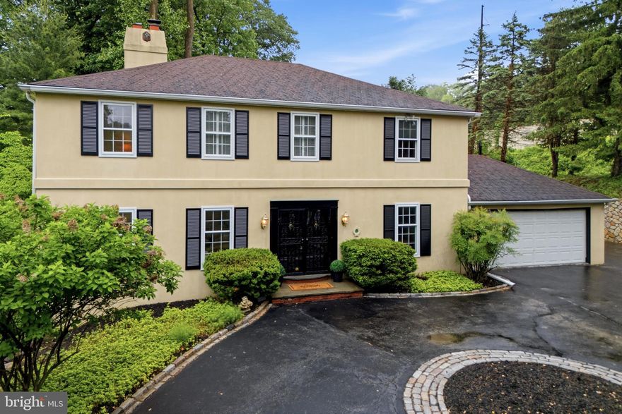 Welcome to 517 Candace Ln, a stunning single-family home in Villanova offering 3,912 square feet of elegant living space. This 4-bedroom, 2.5-bathroom property seamlessly blends timeless charm with modern convenience, nestled on .75 acres of gorgeous property with breathtaking treetop views.
Arrive via a circular driveway and enter through grand double doors into an elegant foyer, where beautiful hardwood floors flow throughout the home, complemented by natural light streaming through an oversized bay window. The spacious living area features a wood-burning fireplace, perfect for cozy evenings. The gracious dining room, featuring classic chair rail molding, sets the perfect scene for both elegant dinner parties and casual family gatherings. A sophisticated den with a gas fireplace and wet bar provides the perfect space for entertaining or unwinding at the end of the day.
The heart of the home boasts a beautifully appointed kitchen with rich wood cabinetry, double oven, and breakfast bar, perfect for the home chef and entertainer alike. A convenient mudroom entry connects directly to the outdoors, where a brick paver walkway and patio create a seamless transition to the backyard. Upstairs, four spacious bedrooms each feature custom closet systems providing generous storage and comfort for the whole family and large windows dressed in lovely plantation shutters. The updated hall bathroom features elegant travertine tile and a spa shower. Retreat to the luxurious primary ensuite, completely updated with marble finishes, a soaking tub, a spa shower, and a generous walk-in closet. Peace of mind comes easy with all newer major systems, including central air conditioning, forced air, and gas heat, ensuring year-round comfort and efficiency.
The outdoor space is equally impressive, featuring a stunning brick paver patio and a meticulously maintained garden with a smart irrigation system keeping the lush landscaping pristine. A full, daylight basement offers endless possibilities for storage, a home gym, or additional recreational space. An attached two-car garage completes the package.
Conveniently located in a peaceful cul-de-sac neighborhood with easy access to public transportation, and within the highly sought-after Lower Merion School District, this exceptional home is ready for its next chapter. Don't miss your opportunity—schedule your private tour today.