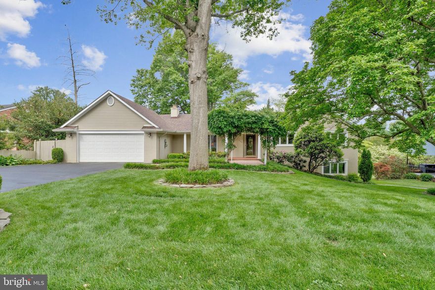 Wonderful rambler style home that has been beautifully expanded and updated.  Substantial additions have been made to this home with exquisite architectural details, including columns, crown molding, skylights, and an attractive arbor near the front entry.  Approximately 4,700 finished sq. ft. on 2 levels. New roof has just been installed.  The renovated kitchen has 2 skylights, high end appliances, granite counters, recessed lighting, and a kitchen island.  The kitchen features a Cove dishwasher, Wolf stove, and Sub-Zero refrigerator.  There is an informal breakfast area adjacent to the kitchen, and French doors leading to the covered screen porch and deck.  The porch / deck has ample space for barbeques and bar stools.  The home has 6 bedrooms: 3 on the main level, and 3 on the lower level.  The home features 5 full baths: 4 on the main level, including 2 baths in the primary bedroom suite, an ensuite bath in another bedroom, a hall bath, and a renovated bath on the lower level.  The primary bedroom also has lots of closet space, a stacked washer / dryer, a Jacuzzi tub, bidet, 3 skylights, and a shower. A spacious 2-car garage opens to a private office area and extra storage closets.  The office has a new tile floor, a built-in desk, a soaring ceiling, and lots of light and windows.  The separate formal dining room is huge, has a tray ceiling, regal columns, large windows, and is truly an entertainer’s delight.  2 gas-log fireplaces: Living Room and Rec Room.  Hardwood floors throughout most of the main level.   The finished lower level has a huge Rec Room with second fireplace, 3 bedrooms, a renovated bath, a second kitchen, and a well-furnished gym / exercise area.  Walkout from the Rec Room to the slate patio and beautifully landscaped rear yard.  The second kitchen has a tile floor and stainless appliances, all nicely updated.  There is an exit to the side yard from this room.  Great for in-laws, other guests or multi-generational living.  In addition to a main level washer / dryer, there is a separate laundry room on the lower level with LG washer and dryer.  Lots of light in this daylight walkout lower level.  Each of the 3 bedrooms on this level have windows and lots of light.  In addition, the home has a separate storage room accessed from the backyard.

The house is located on a quiet cul-de-sac.  Beautifully landscaped 15,000 sq ft lot.  Great location close to schools, downtown McLean, easy access to Tysons, Metro, the George Washington Parkway, the Beltway, D.C., and both airports.  Prime McLean Schools: Churchill ES, Cooper MS, and Langley HS.
