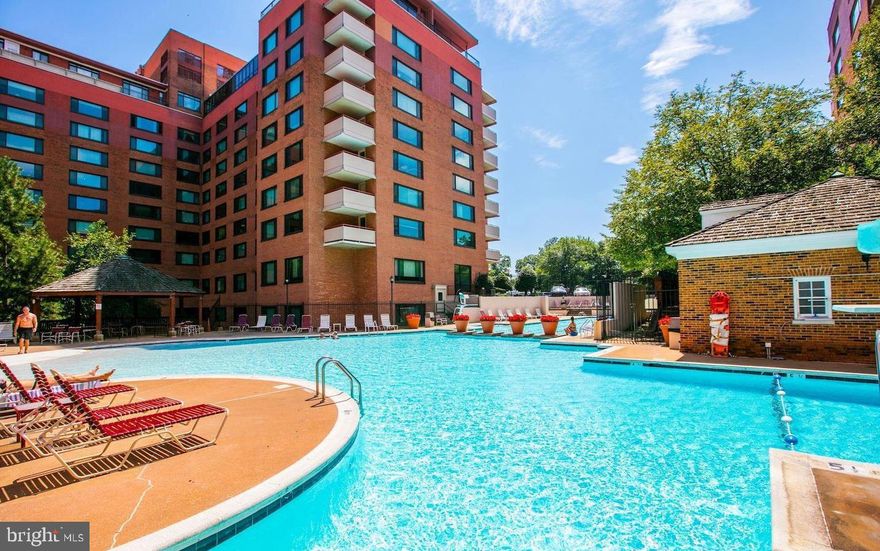 Welcome home to River Place East - This spacious Studio unit features open floor plan and 2 refrigerators in the unit. Plenty of Kitchen storage and neutral carpet. Spacious walk in closet along with 2 additional closets in the unit.  All utilities included in the rent. Amenities include On Site Mini-Market, Dry Cleaners, Hair Salon. Concierge Services, kids playground, picnic area, party room, Huge Olympic Outdoor Pool (Hot tub), State of Art Updated Fitness Center with Sauna. Located in the heart of Rosslyn, VA next to the Marine Corps War Memorial (Iwo Jima) just across Georgetown (DC) and Kennedy center. Close to Trails, Arlington Cemetery. This superior location is just 1.5 blocks from the Rosslyn Metro Center (Orange, Blue, Silver lines). Short walking distance to Georgetown Univ, Trails, Restaurants, Shops from Rosslyn to Wisconsin Ave, easy access to RT 50, I-66 & 395, Amazon HQ2(National Landing). Close to Department of State, World Bank along with tons of restaurants, bars, cinemas, grocery stores. This unit comes with a parking space.