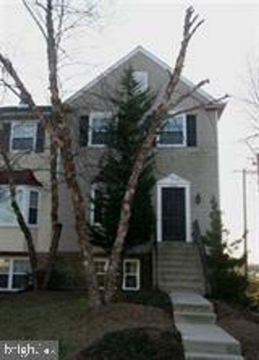 Terrific end unit with many upgrades. Inside you will find hardwood flooring on the main and upper levels, a wood burning fireplace with tiled surround, large eat-in kitchen with wainscotting, separate dining room, remodeled bath & more! MUST call tenants before showing. Easy access to I95, shopping and restaurants.