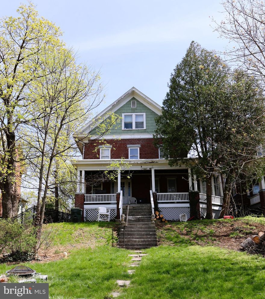 Investment Opportunity – Fully Occupied 3-Unit Brick Property Across from Hagerstown City Park

Seize the opportunity to own a fully tenant-occupied, all-brick triplex ideally situated directly across from the scenic Hagerstown City Park. This well-maintained property offers a rare combination of location, stability, and long-term upside in one of Hagerstown’s most desirable areas.

Each unit features spacious, light-filled rooms, hardwood flooring, and strong rental appeal. The first-floor unit includes a charming fireplace, while tenants enjoy access to a large front porch with picturesque park views. Additional highlights include a private rear porch, garden-style tub, and convenient off-street parking with rear alley access.

Tenants are responsible for their own heating and utilities, helping to maximize investor returns. The property has recently been updated to meet current city code standards, providing peace of mind for the next owner.

Located just three blocks from the new multi-sports stadium currently under construction, this property is positioned to benefit from continued growth and revitalization in the surrounding area.

Whether you're expanding your portfolio or seeking a solid, income-producing asset in a prime location, this property offers exceptional potential. Seller is open to all reasonable offers.