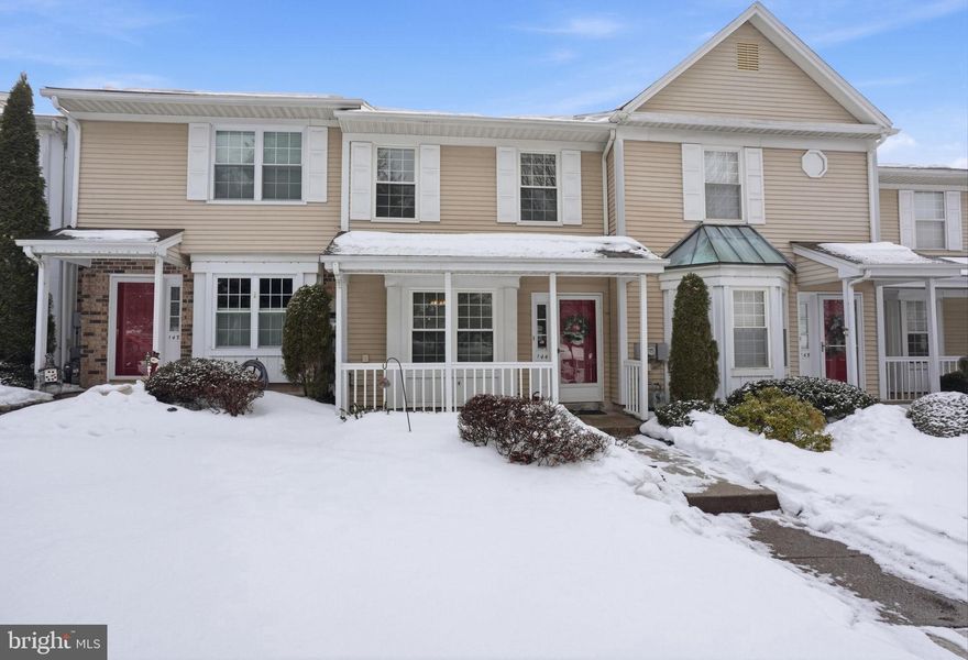 Welcome to this move-in ready townhome in the sought-after Liberty Square community, offering low-maintenance living in one of Newtown’s most desirable locations. Ideal for investors, downsizers, or first-time home buyers, this charming home combines comfort, convenience, and exceptional value. The bright kitchen features abundant cabinet space and an upgraded stainless steel refrigerator, flowing seamlessly into the open concept living and dining area. Sliding doors lead to a private outdoor patio, perfect for relaxing or entertaining. A powder room completes the main level. Upstairs, you’ll find two spacious bedrooms with carpeting and generous closet space, along with the added convenience of second-floor laundry with washer and dryer included. The full bathroom features an vanity and tile flooring, with access from both the hallway and primary bedroom. Enjoy a prime location within the award-winning Council Rock School District and just minutes from the shops, dining, and historic charm of downtown Newtown Borough, as well as the natural beauty of Tyler State Park. Convenient access to I-95 and major highways provides easy commuting to Center City Philadelphia, Princeton, Trenton, and New York City. A fantastic opportunity to own in a highly desirable community. Schedule your showing today.