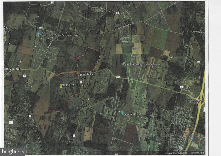 Great opportunity to develop acreage in the Spring Mills vicinity of Berkeley County, West Virginia. No zoning and lots of potential!