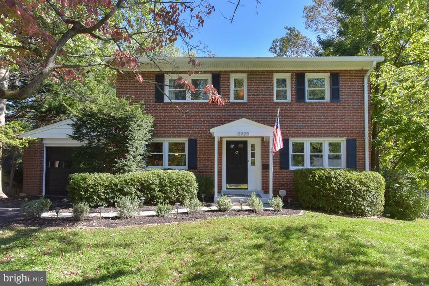 Please follow all safety protocols for Covid-19.  It's a WOW on Wilkins! Classic. Current. Captivating. A reimagined floor plan and stunning finishes have brought this all brick colonial into the 21st century.  A feast for the eyes and a relaxation worthy retreat, 3325 will lure you in with its light filled rooms, gorgeous hardwood floors, glowing paint colors, custom millwork, upgraded systems and idyllic, quiet lot. Within moments of the nation's capital, and walkable to nearby parks, the location affords both convenience and privacy.  Relax on the deck and patio, gather around the expansive island in the new kitchen or sit by one of two fireplaces.   A Dreamy Dream Come True!