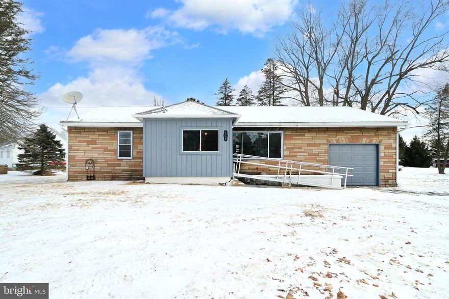 Quaint & Affordable Ranch in West Branch School District!  Nestled on .37 peaceful acres, this cute & cozy ranch offers a perfect blend of comfort & convenience. Fresh interior paint enhances the light & bright living room, which features a large picture window that floods the space with natural light, plus a handy coat closet. The spacious eat-in kitchen provides easy access to the rear covered patio, where you can relax and take in the flat, tree-lined backyard.  This delightful home features 2 bedrooms  & a full bathroom. The full unfinished basement offers ample storage space & convenient Bilco doors leading to the backyard.  The attached 1 car garage & detached garage both provide additional storage for vehicles, side-by-sides, or outdoor gear.  Additional highlights include oil hot water baseboard heat, pellet stove to help supplement heating costs & replacement windows. Outdoor enthusiasts will love being just 3 miles from the SSRT Black Bear Trailhead, while foodies can enjoy Jackson’s Bar & Grille only 2 miles away. Conveniently located less than 1.5 miles from Interstate-80, this home is just 10.8 miles to Black Moshannon State Park, 31 minutes to Bellefonte, 42 minutes to State College & a quick 21 minutes from Clearfield.  Whether you're seeking a full-time residence or a weekend retreat near side-by-side trails, this home & location are the perfect match!  Don’t miss this affordable opportunity—schedule your showing today!  PROPERTY IS BEING SOLD AS-IS.