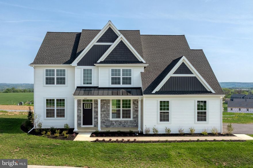 Model Home is located at 501 Winding Way
OPEN  Saturdays 1-3pm and Wednesday 4-6pm. 

Can’t find the home of your dreams? Then why not choose a beautiful new home constructed home by Horst & Son Home Builders.. This Windsor model boasts 2,799 sq ft, features 9 ft ceilings (8 ft on the 2nd floor), many large windows and an open plan on the main with Luxury Vinyl Plan flooring throughout the first floor. You're greeted by the 2 story foyer, there is a first floor office with French doors and a seperate dining room. The spacious kitchen offers soft close cabinets with an Island and it is stylishly designed with corian countertop, tile back splash and attractive appliance suite. You'll really appreciate the strategically located mud room and over-sized panty. The inviting living room is bright and open and has sliding doors to your rear patio. Upstairs there are 4 generous-sized bedrooms, 2 full baths and a convenient laundry room. The primary bedroom suite is situated for privacy and offers cathedral ceiling, TWO walk-in closets and a beautifully finished primary bathroom with double vanities and stall shower. Outside you'll enjoy the covered front porch, with attractive standing seam roof, and a rear patio -a perfect spot for gatherings. Pick your lot in the beautiful River Ridge Hills, a new neighborhood with scenic views of the rolling river hills in Eastern York County. There are a variety of lots available. Some premium lots are available that can accommodate daylights basements, some are adjacent to the neighborhood common area and there are a variety which are connected by the walking paths throughout the neighborhood. 

You'll appreciate the convenience of this great location with close proximity to the Eastern York Senior and Middle Schools, Sam Lewis Park, High Point Park, Cool Creek Golf Course, and Long Level Recreation Area with miles of boating.  With just minutes to Rt 30, you are a quick commute to Lancaster or York.

Inquire today or stop by the model home for information on the variety of models available. 

*While there are MANY features included which would be upgrades with some builders, many are included with the standard price. However, some photos and renderings may show upgraded features which may not be included at the base price.*