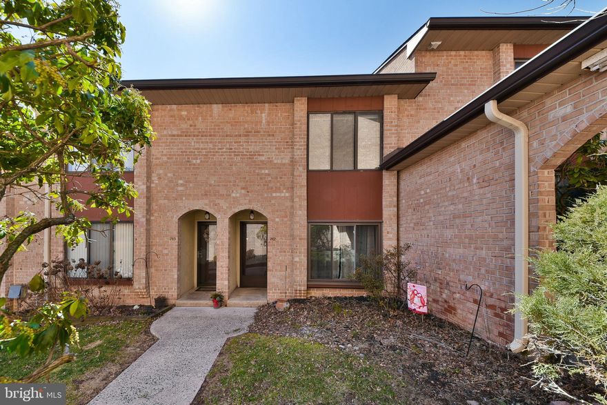 Welcome to Stonybrook Condo Association! This home offers an inviting entrance foyer, a spacious living room with a brick fireplace flanked by built-in base cabinets and shelves, and sliding doors leading to a private rear patio with a storage shed. Freshly painted! The dining room is adjacent to a galley kitchen featuring oak cabinets, a cooktop range, dishwasher, microwave, and a butcher blocktop and new ceramic subway tile backsplash. There is also a bonus room on the first floor with vinyl flooring.

On the second level, the main bedroom includes a dressing area with a vanity, while the main bath boasts a vanity, walk-in shower, and ceramic tile flooring. A second bedroom and a hall bath with a vanity, tub/shower combination, and ceramic tile floor are also on this floor. The stairs and second floor are carpeted.

This unit is located across from Norristown Farm Park, offering walking trails, and is conveniently close to major highways and shopping. Schedule an appointment today! 1 assigned spot and plenty of open spaces for guests. No Smoking. Pet Friendly! Owner would love a long term tenant. First , Last, Security required.