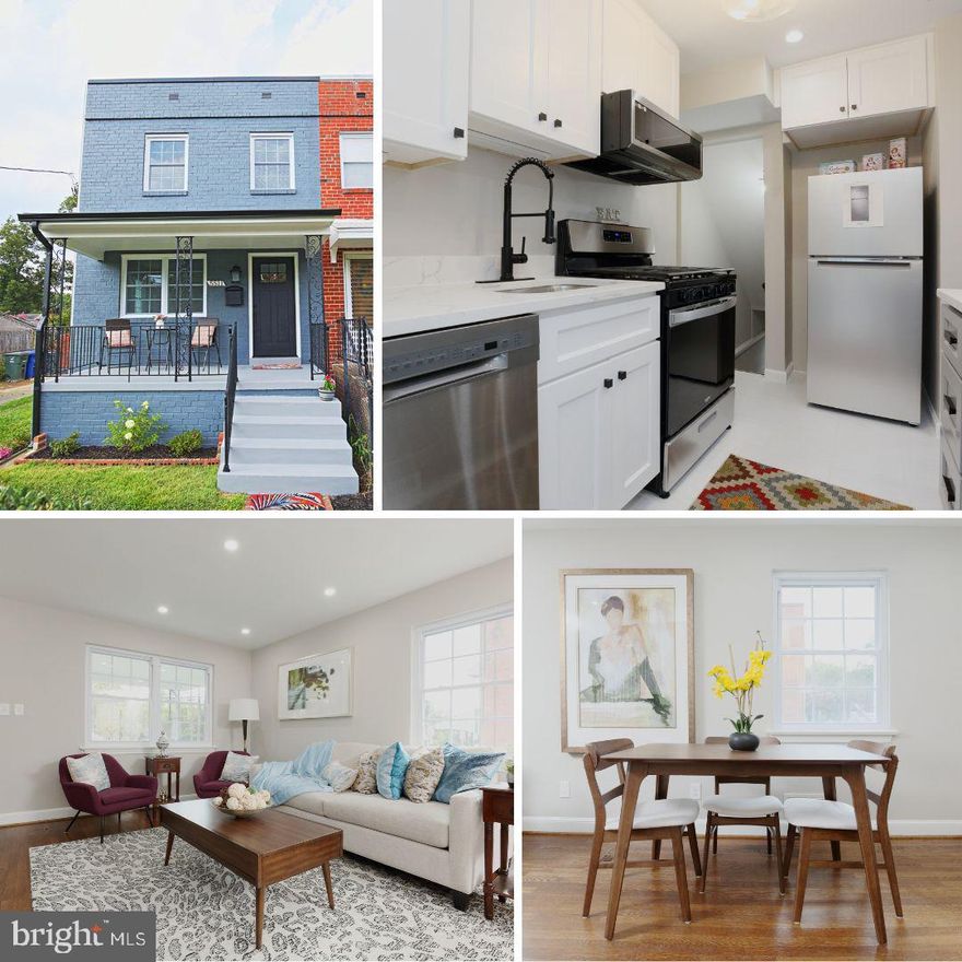 Welcome to this stunning almost new, three-level duplex nestled in the desirable Columbia Heights Neighborhood. This meticulously renovated home boasts two bedrooms and two full baths, presenting a perfect blend of modern upgrades and classic charm.
Exuding a fresh and inviting vibe, the exterior showcases brand-new siding, a fresh coat of paint, a new roof & landscaping upgrades, all contributing to the property's exceptional curb appeal. Step inside, and you'll be greeted by an open floor plan, illuminated by recessed lighting that beautifully highlights the spacious living and dining area. The refinished hardwood floors and tasteful fresh paint create an atmosphere of warmth and elegance, making you feel right at home.
Prepare to be wowed by the state-of-the-art kitchen upgrades, featuring custom cabinets, gleaming quartz countertops, durable ceramic flooring, and top-of-the-line stainless steel appliances. Cooking and entertaining in this kitchen will be an absolute joy!
Both bathrooms have undergone total transformations, leaving no detail overlooked. Luxurious finishes and modern fixtures adorn these rejuvenated spaces, providing a spa-like experience every day.
The basement level is a versatile oasis, tastefully finished with new paint and luxury vinyl flooring. An upgraded bathroom adds convenience, while new windows flood the space with natural light. With its private entrance facing the nicely sized backyard, this basement offers endless possibilities for use.
This property is truly move-in ready, allowing you to embrace the joys of homeownership without any hassle. Conveniently located near public transportation and major routes such as Carlin Springs Road, Columbia Pike, Route 50, Route 66, and 395, commuting and exploring the area has never been easier.
Don't miss the opportunity to make this exquisite Columbia Heights gem your new home. Schedule a showing today and witness the charm and sophistication that await you in this outstanding dwelling.