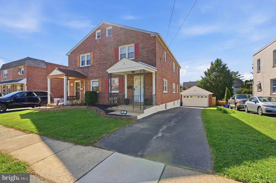 What an opportunity!  It’s time for you to own a Havertown home!  This very loved home offers a fantastic walk-to location in the heart of it all.  This lovely 3 bedroom brick twin sits on a great lot with a private driveway, detached garage, sweet backyard, has a very clean aesthetic throughout and couldn’t be a better value! The first floor has a large living room and dining room with oak hardwood floors connecting each space for a nice, cohesive vibe.  The living room has plenty of space for larger furniture and the same with the dining room.  Entertain many at a large table and set up cocktails on a buffet.  The eat-in kitchen has maple cabinets, a gas range, updated stainless steel fridge, room for a nice sized table and a door leading you to the backyard and garage.  The natural light gleams throughout the first floor of this home!  Up on the 2nd floor there are 3 bedrooms to include a nicely sized primary, 2 more bedrooms also nice in size and a tiled hall bathroom.  The basement of the home offers a walk-out, which is awesome!  There is plenty of space for whatever your needs may be.  The current owner has done such a wonderful job modernizing the home and it shows.  The backyard has a custom fence, making it ready for play or pets.  There is a brick patio area framed off the garage, making it a great space for hanging out.  The brick exterior means low maintenance and easy living.  The location of this home couldn’t be better!  Walk to all the things!  Front row seat to township parades and festivals, a short walk to House Cup to grab your coffee, wawa, Brick and Brew, The Crossbar and so much more.  Take advantage of this wonderful opportunity in 19083!