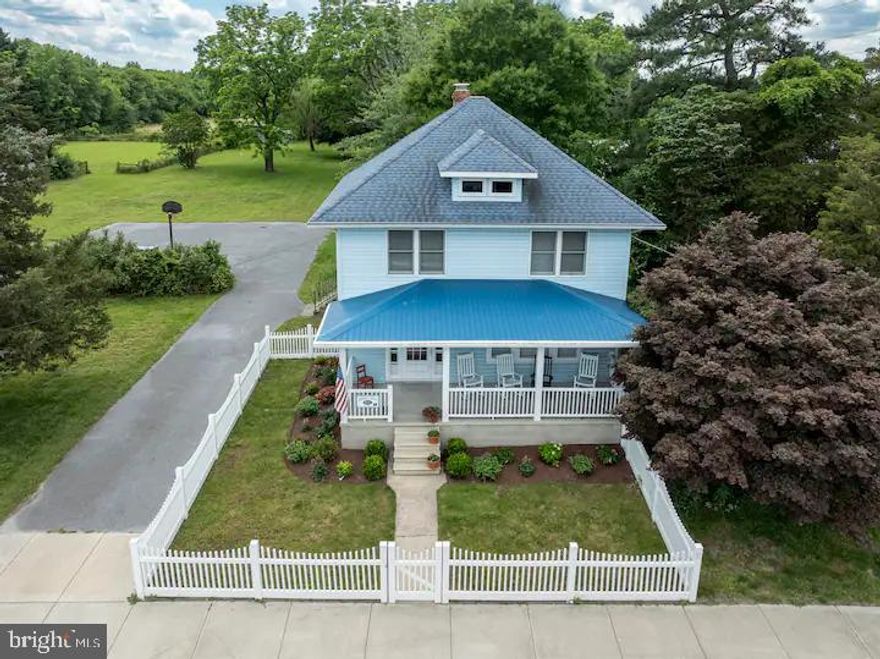 UNIQUE HISTORIC HOUSE WITH SO MANY OPTIONS! American Foursquare house built in 1930.  Updated with hardwood floors, 9 ft ceilings, country eat in kitchen with breakfast bar and semi formal dining room. The large living room offers 3 large windows with natural lighting overlooking the front porch.  View the morning sunrise from the expansive front porch sitting on your rocking chairs. The front yard is lined with white vinyl fencing offering a look of a bygone era! There is a full bath on the primary floor, 3 large bedrooms and a full bath are located on the second floor. One bedroom has a devoted area for remote work. The expansive sunroom offers large windows for natural lighting. The room is great as a TV room, work space and reading nook. The unfinished basement is great for storage and could have the potential to be finished. The attic offers space for storage. Large patio with built in grill for family events. Slate patio with a firepit overlooks the pasture for late night gatherings.  Large parking pad for extra parking, enough space for campers, company vehicles or trailers. Freshly painted and move in ready. Sold with furniture as seen with a few exceptions. Rental History of $37,000 annually. 
--
The 3 acre parcel has been subdivided into 2 additional wooded lots. Both lots are 3/4 acres with separate tax id numbers  and sold separately. One has 3 fenced pastures and a barn that is ideal for horses or goats. The second lot has a large weeping willow tree and several black walnut trees. The large heated pole building offers space for yard equipment, off road vehicles, car collection, campers and more. There is a shared lane for the 3 lots. The property is adjacent to the Lewes- Georgetown Trail. 
--
Zoned MR-  Medium Residential. Commercial Use Possible with Conditional Use Approval. May be a Sears & Roebuck House. "Gladstone Model"
--
Nearby amenities include the Lewes-Georgetown Trail, Bay Health Hospital, several micro- breweries, pizzeria, antique stores, shopping, restaurants, sporting venues, Stephen P. Hudson Park and more. Close to In Town Historic Lewes and the Cape Henlopen State Park Beaches, Rehoboth Beach and boardwalk, In Town Historic Milton, Historic Georgetown, Sports at Beach Complex, Sandhill Fields Complex and DE Turf Sports Complex. Schedule your private showing now for this very unique property! One of the Sellers is a Licensed De. REALTOR. Subject to restrictions to be reviewed and accepted by the buyer and recorded with the deed at the time of sale.  Restrictions are being prepared and will be available shortly.”

Tax Parcels 235-30.00-104.01($125,000) and 235-30.00-104.02($125,000) sold separately. All three parcels could be  purchased/bundled together at a reduced evaluation. Seller is motivated!