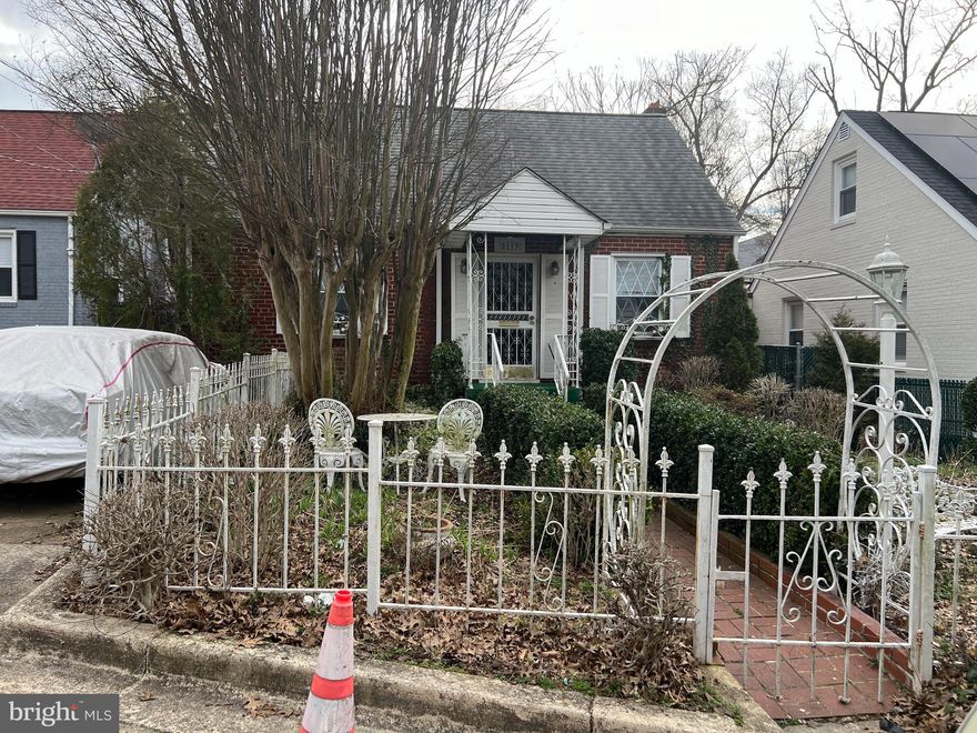 ATTENTION HOME BUYERS WITH A VISION & INVESTORS! Great residential neighborhood! Quiet Street!  3 Levels with 2 BEDROOMS on the MAIN FLOOR. Spacious Backyard &  DRIVEWAY. BASEMENT with Inside & Outside Access. AS IS. Call your CONTRACTOR!! REHAB the property and MAKE IT YOUR OWN! Close to Woody Ward Recreation Center and Civic Betterment Building. Easy access to Rt 50, I 95, Baltimore/Washington Pkwy and the METRO train. Minutes from Restaurants, Shopping, DC & great EMPLOYMENT! Schedule a showing TODAY!