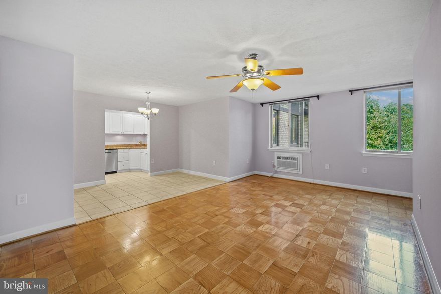 Prime location! All utilities are included in HOA.  Fresh New Paint. Updates! New pavement being applied in the community.

Freshly painted throughout the entire apartment
Sleek granite kitchen countertops
Beautiful hardwood floors
Garbage disposer installed in 2014
Stainless steel dishwasher and over-the-oven microwave installed in 2020
2 new wall AC units installed in 2023
Spacious bedroom with 2 closets
Additional storage space is assigned
Pool

Location Highlights:

Eden Center: A vibrant Vietnamese shopping center with over 100 stores, including restaurants, jewelry shops, and more
Cherry Hill Farmhouse: A mid-19th-century farmhouse offering a glimpse into the area’s agricultural past
Settle Down Easy Brewing Co.: A local brewery known for craft beers and a welcoming atmosphere
Falls Church Farmers Market: Popular for fresh produce, baked goods, and local products
Big Chimneys Park: A park with historical significance, modern playgrounds, and picnic areas
Larry Graves Park: Offers sports fields and recreational facilities
Seven Corners Shopping Center: Less than a mile away, featuring Target, Home Depot, and dining options
Culmore Shopping Center: Within a 17-minute walk, offering grocery stores, restaurants, and shops
Glen Forest Shopping Center: Nearby with a variety of shops and services
Key Roads: Easy access to Leesburg Pike (Route 7), Columbia Pike (Route 244), and I-395, providing quick travel to Washington, D.C., the Pentagon, Arlington, and Alexandria.
This apartment is in an ideal location for convenient living with all modern amenities close by!