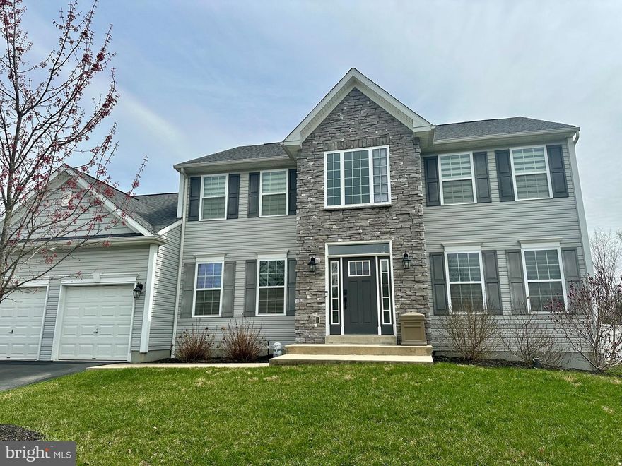 This contemporary and beautiful "Dominic" model is a spacious and open floor plan with large dining room, and a luxurious kitchen and breakfast area that opens to the oversized family room. The first floor also features a mud room area off the garage, powder room off the foyer area, and a beautiful bonus study or office area. The second floor boasts an extra-large master suite with master bath, tile shower area and double sinks in the bath; and walk-in closet. Three additional bedrooms, full hall bath and large laundry room complete the second floor. The finished basement provides additional living space making it the perfect home to entertain in.

Professional pictures are scheduled.