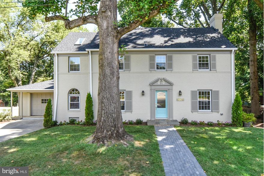 Beautifully renovated 5BR, 4FB Chevy Chase colonial with four finished levels offering spacious rooms, large windows, great flow, architectural details.  Light filled family room.  New kitchen featuring granite counters, ss appliances, gas range, and breakfast area which leads to deck and backyard.  All newly renovated baths. Also includes a lower level bedroom and full bath.  Att. two car garage.